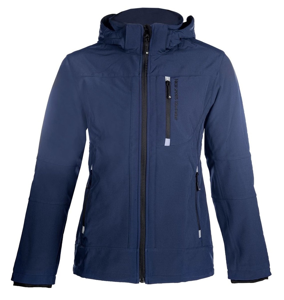 Men's softshell jacket -Sport- (XS, Bleu foncé)