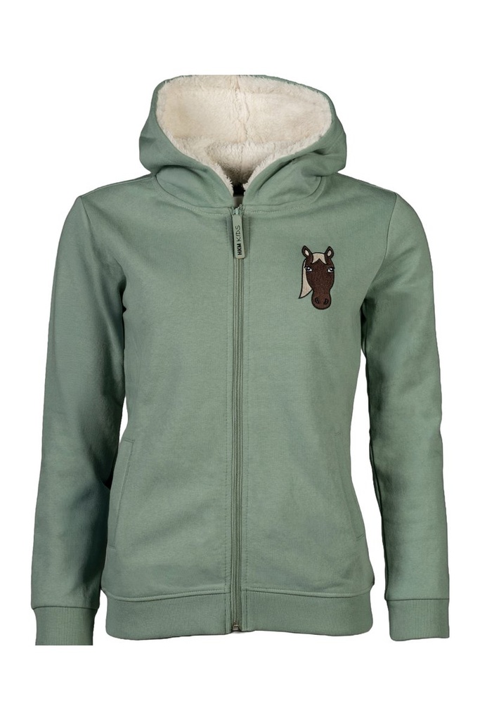 Sweat jacket -Mia- (146/152, Sauge)