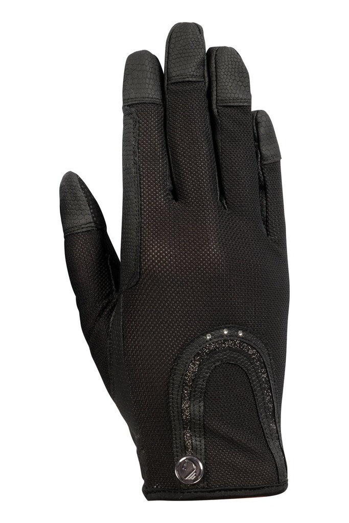 Riding gloves -Amalfi- (S, Noir/noir)