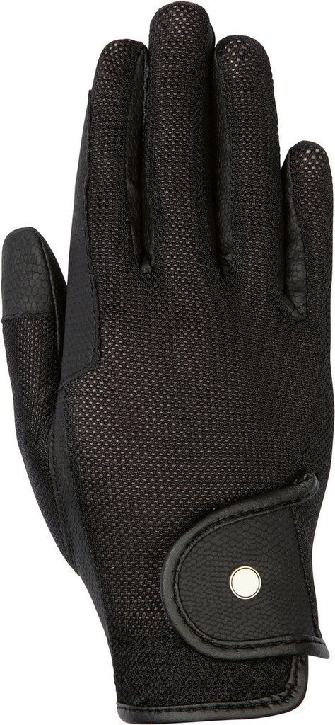 Summer riding gloves -Style- (XS, Black)