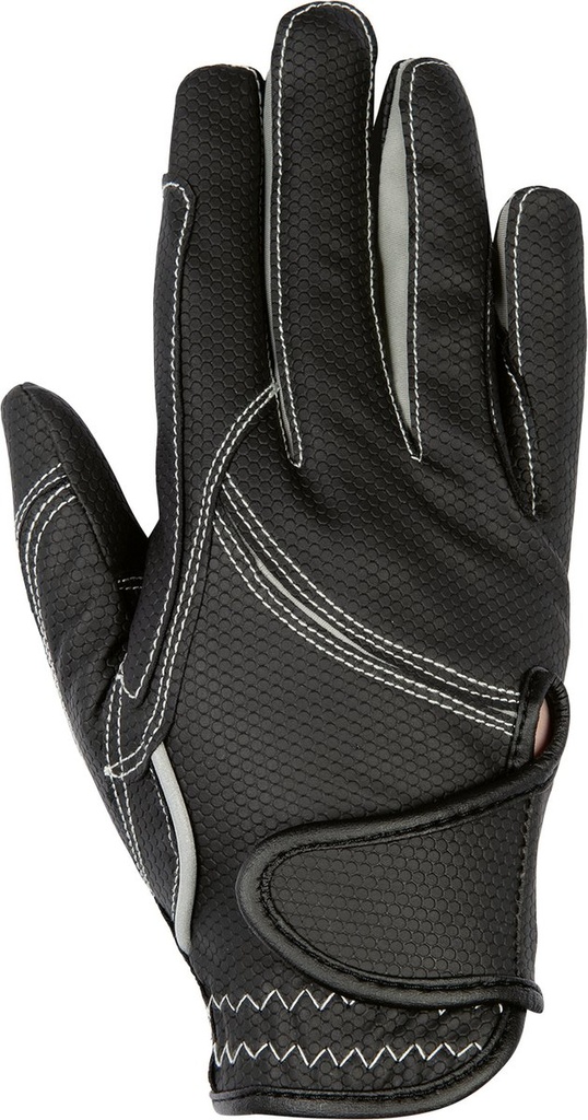 Riding gloves -Fashion- (XS, Noir/gris)