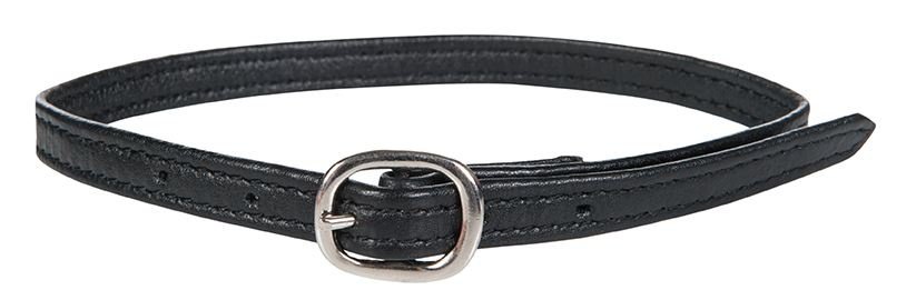 [39999100.0001] Lanières d´éperon en cuir -Soft-, 1 paire (St., Noir)