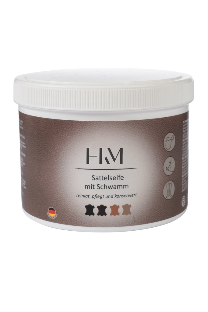 [HKM-15461] Savon pour selle avec éponge 500 ml