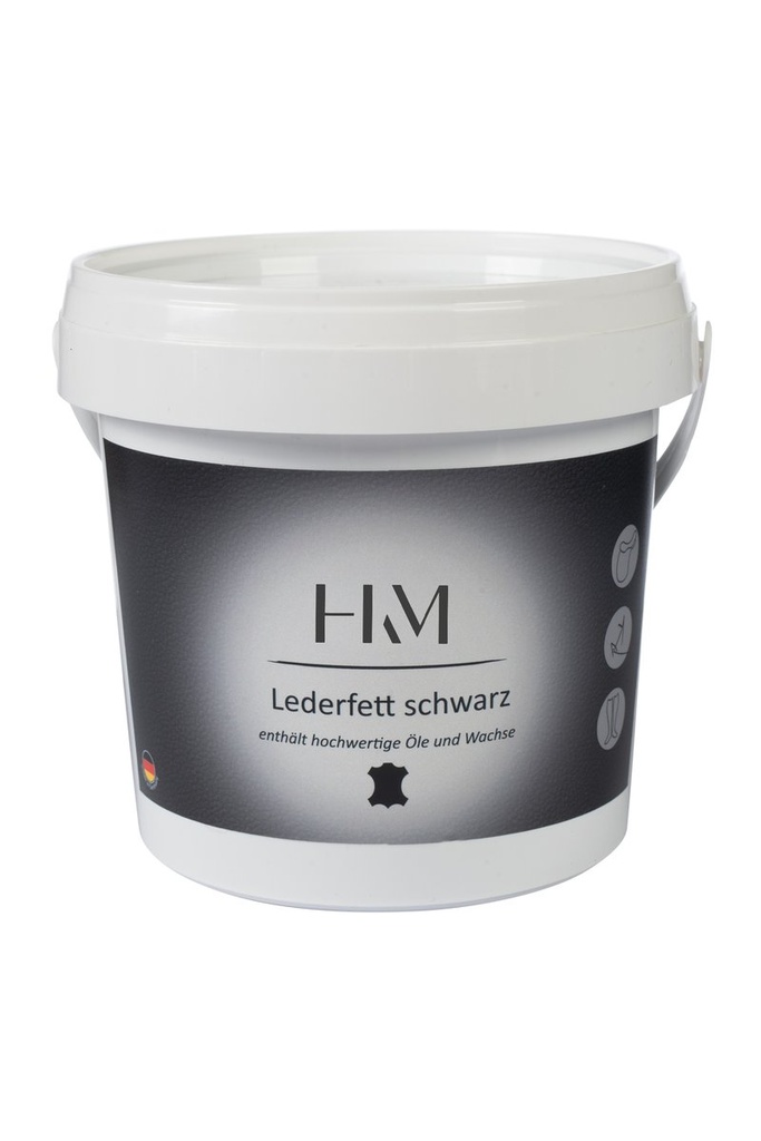 [HKM-15460] Leather grease black, 500 ml