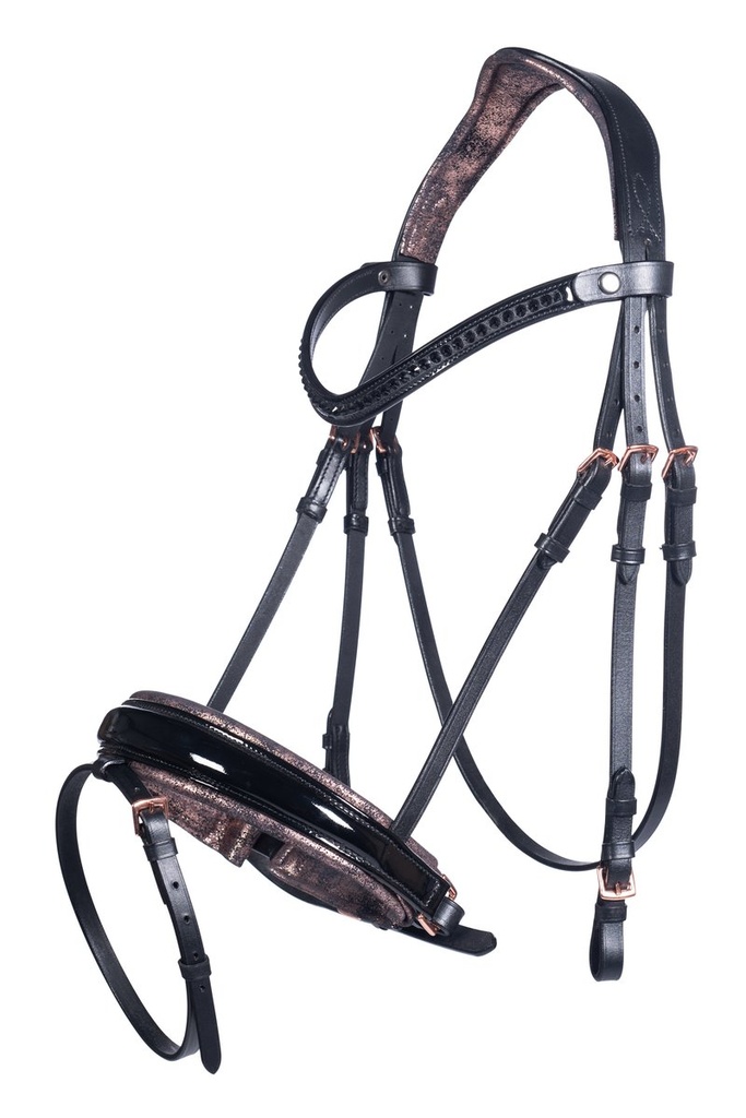 [139929178.0621] Bridon -Sofia- (Poney, Noir/or rose)