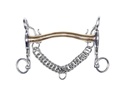 Mors de bride en maillechort, 16 mm, chaîne 5 cm