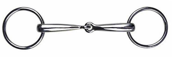 Mors de filet en inox, 14 mm (55 mm/125 mm large)