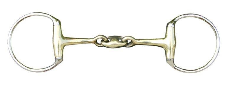 Mors à olive double brisure 16 mm en maillechort (65 mm/145 mm large)