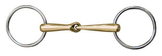 Mors -Anatomic- 18 mm maillechort anneaux inox