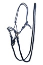 Rope halter with reins