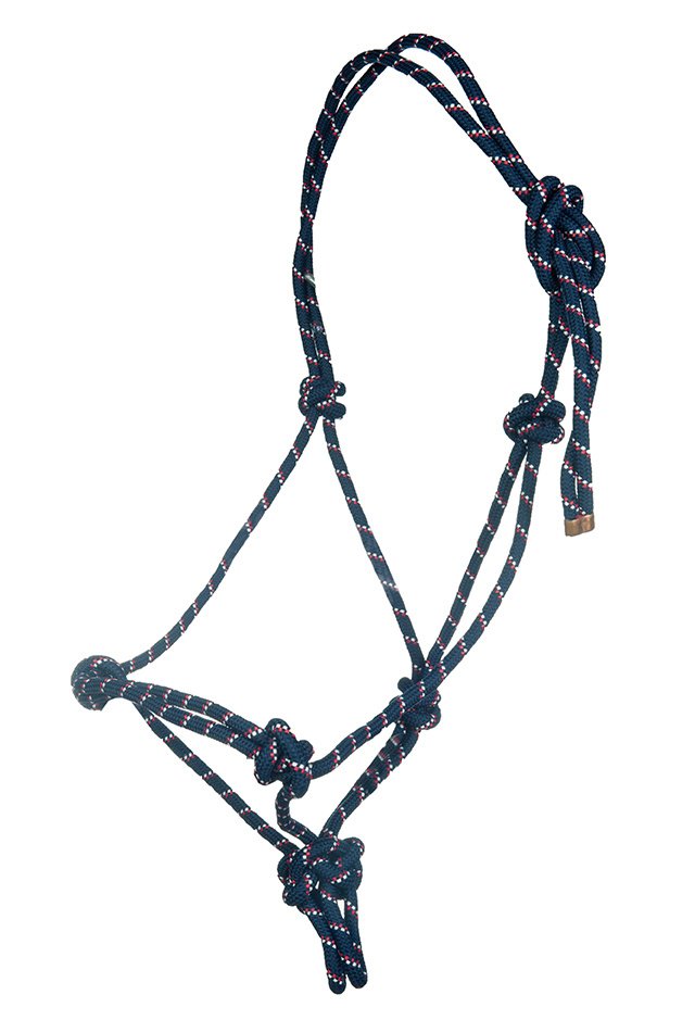 Rope halter set -Trust- (Poney, Bleu foncé)