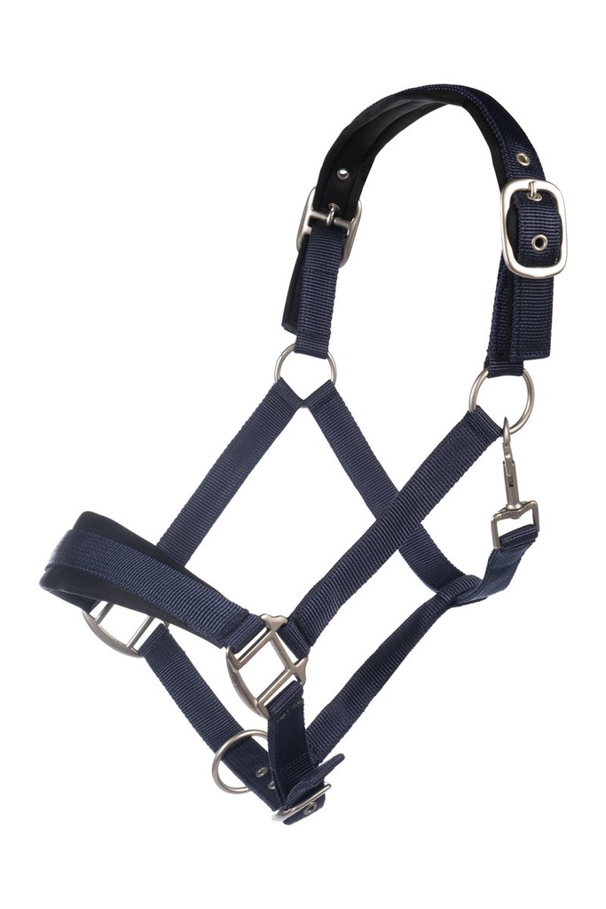 Head collar -Samantha- (Poney, Bleu foncé)