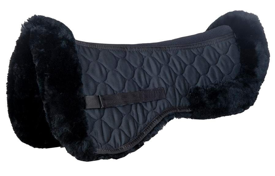 [119999100] Amortisseur mouton véritable -Style- (Noir)