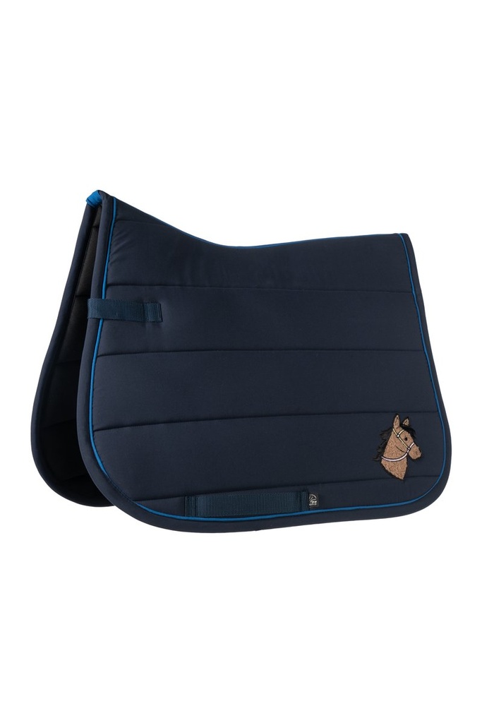 [154696900.0358] Tapis -Mia- (Dressage poney, Bleu foncé)