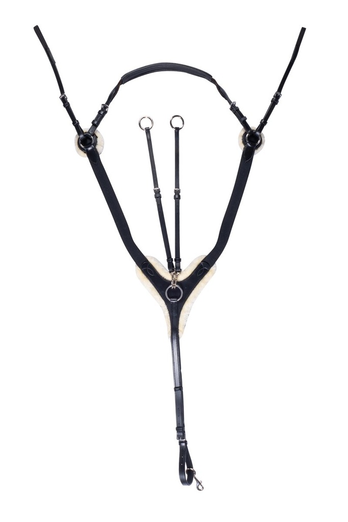 Collier de chasse -Cambridge- mouton synthétique (Poney, Black)