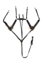 Collier de chasse cinq points, doublé mouton