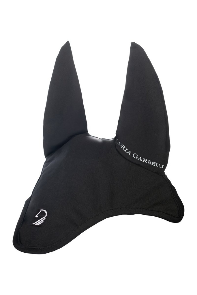 Ear bonnet -Amalfi Soft- (Poney, Noir)