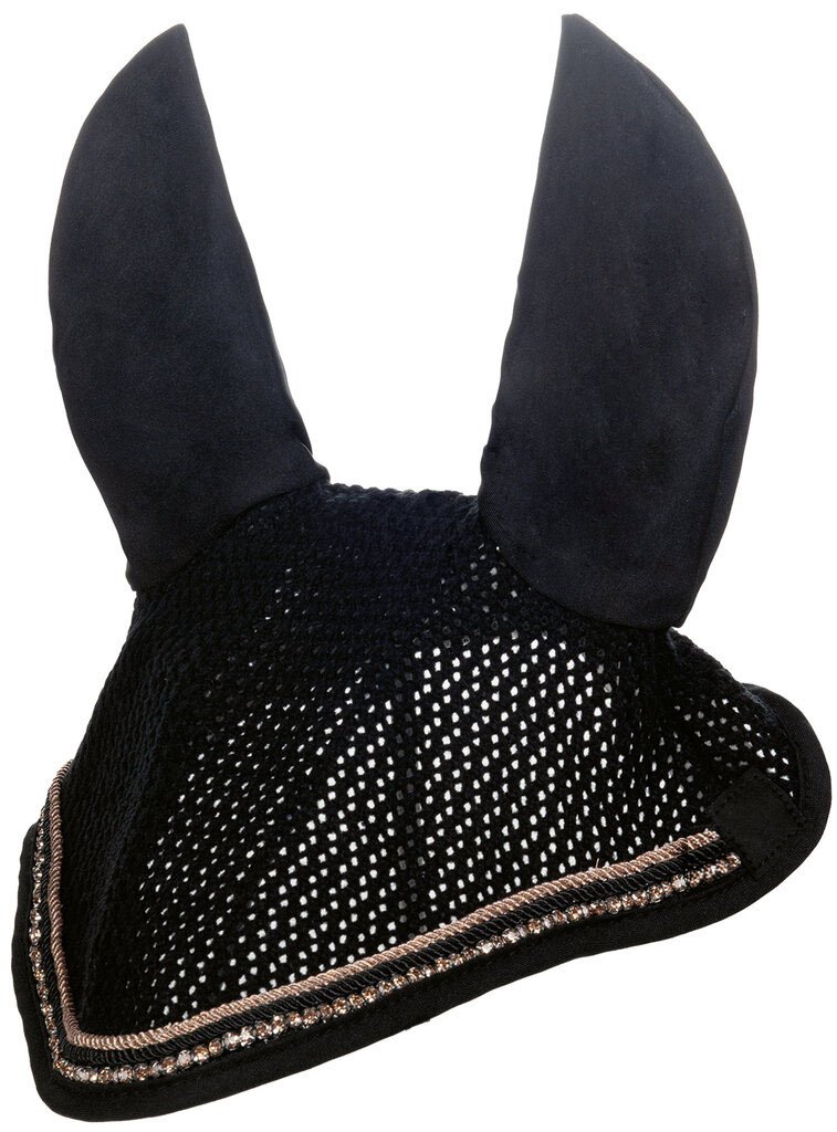 [129879178.0621] Bonnet anti-mouches -Rosegold Glamour- Style (Poney, Noir/or rose)