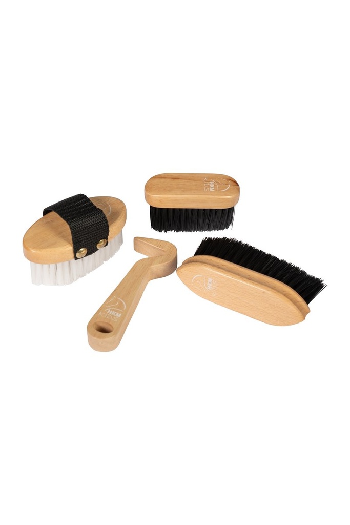 [HKM-152072300.0001] Grooming set wood -Hobby Horsing-