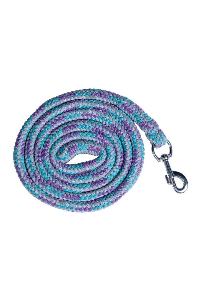 Longe -Funny Horses- avec mousqueton (Turquoise/lilas)