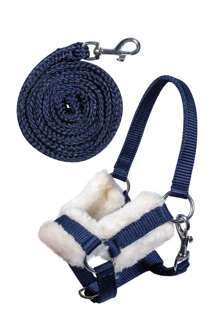 [137516900] Licol et longe -Hobby Horsing- (Bleu foncé)