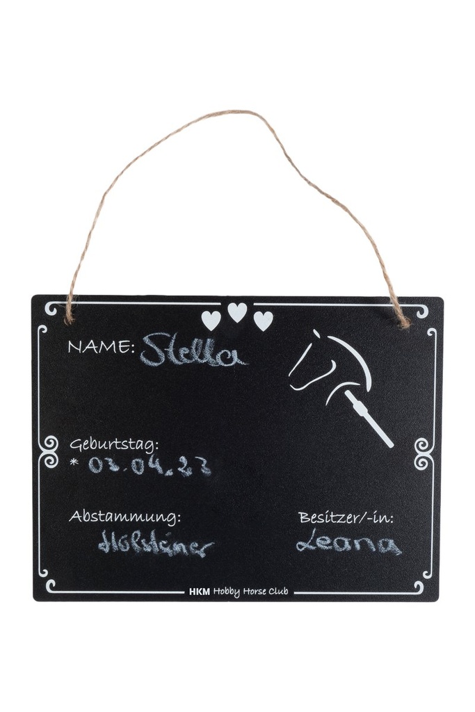 Plaque d'écurie -Hobby Horsing-