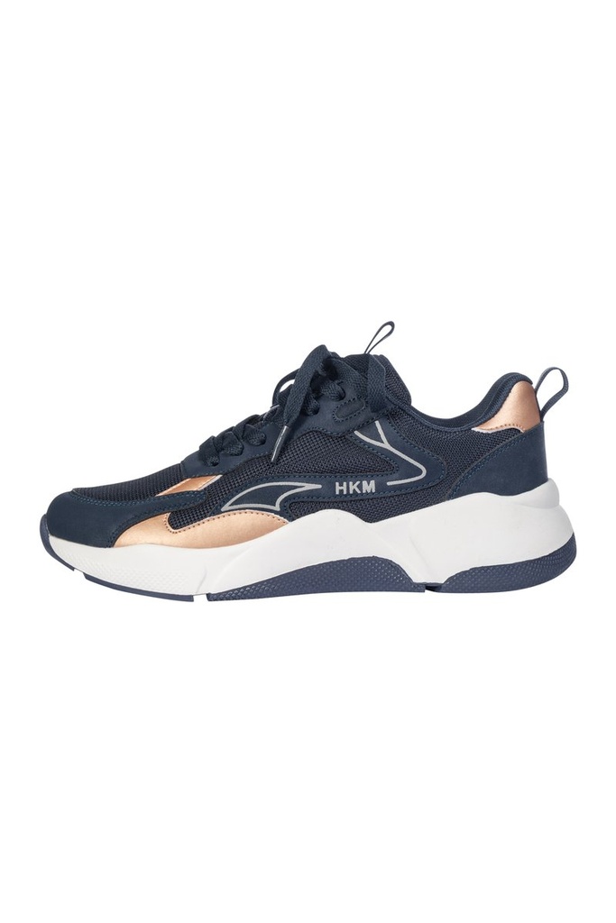 [140106900.0516] Sneaker -Rosegold Glamour- Style (36, Bleu foncé)