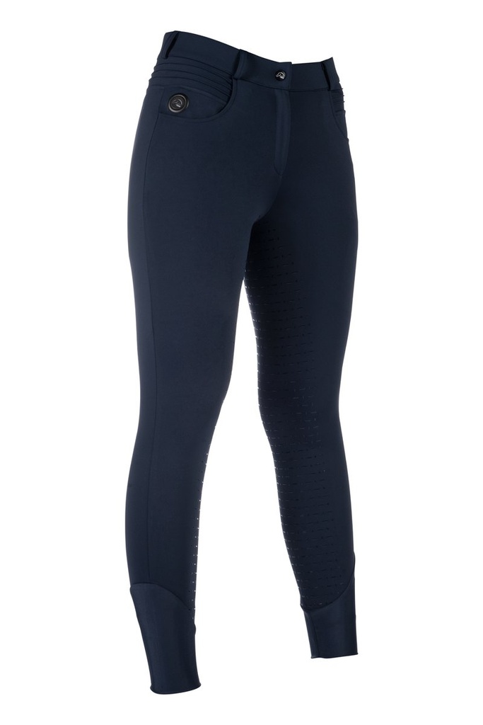 Heating riding breeches -Comfort- Style no battery (36, Bleu foncé)