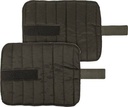 Bandage pad with touch-close straps