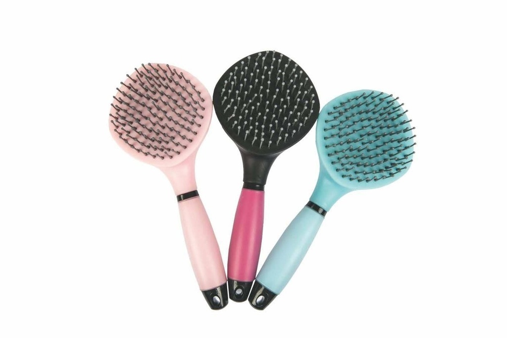 [HKM-7028] Brosse crinière et queue, manche en gel 23 x 10 cm