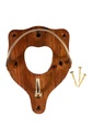 Bridle hook made of wood and brass