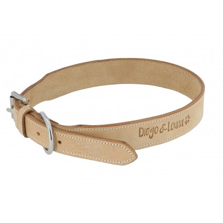 Collier cuir naturel DIEGO & LOUNA