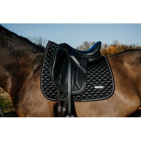 Tapis de selle dressage EQUITHÈME - Nacre