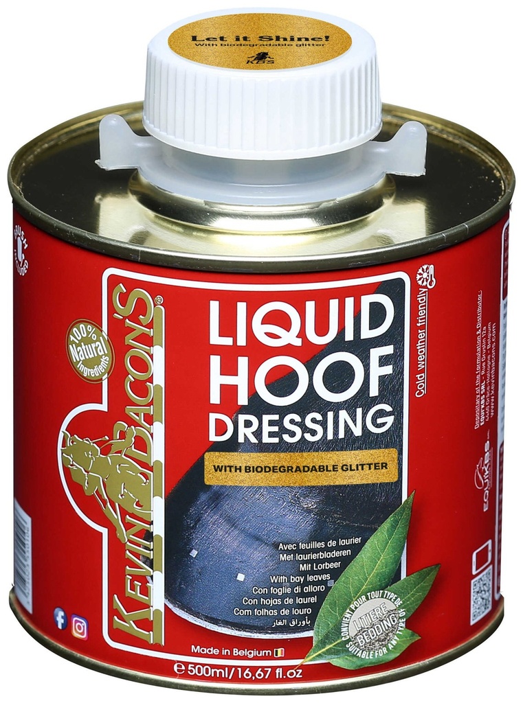 [727017050] KEVIN BACON'S Huile pour sabots - Soin sabots Liquid Glitter Gold