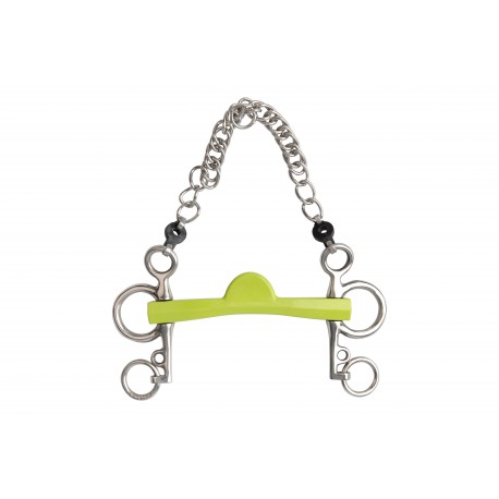 Pelham METALAB Mors - Flexi Soft demi-lune branches courtes