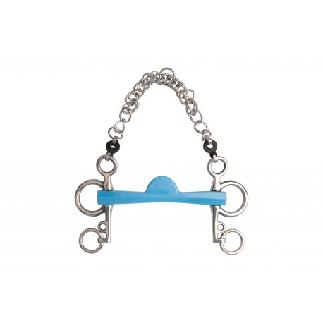 Mors Pelham METALAB - Flexi demi-lune branches courtes
