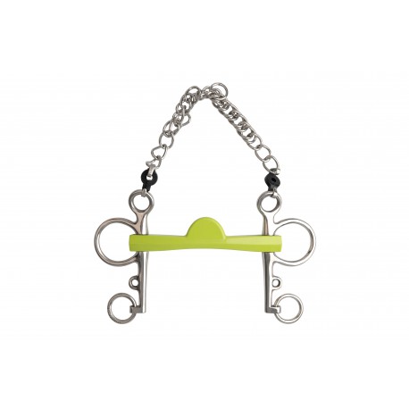 Pelham Mors METALAB - Flexi Soft demi-lune branches longues