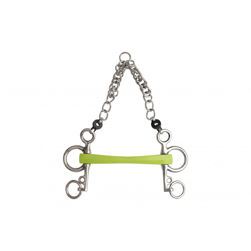 Mors Pelham METALAB - Flexi Soft droit branches courtes