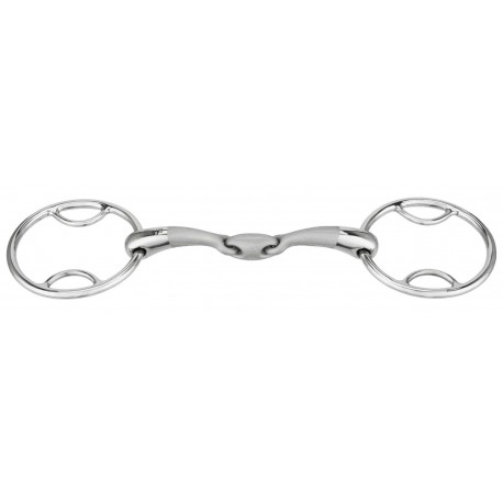 Mors 2 anneaux SPRENGER - Satinox à passes, double brisure