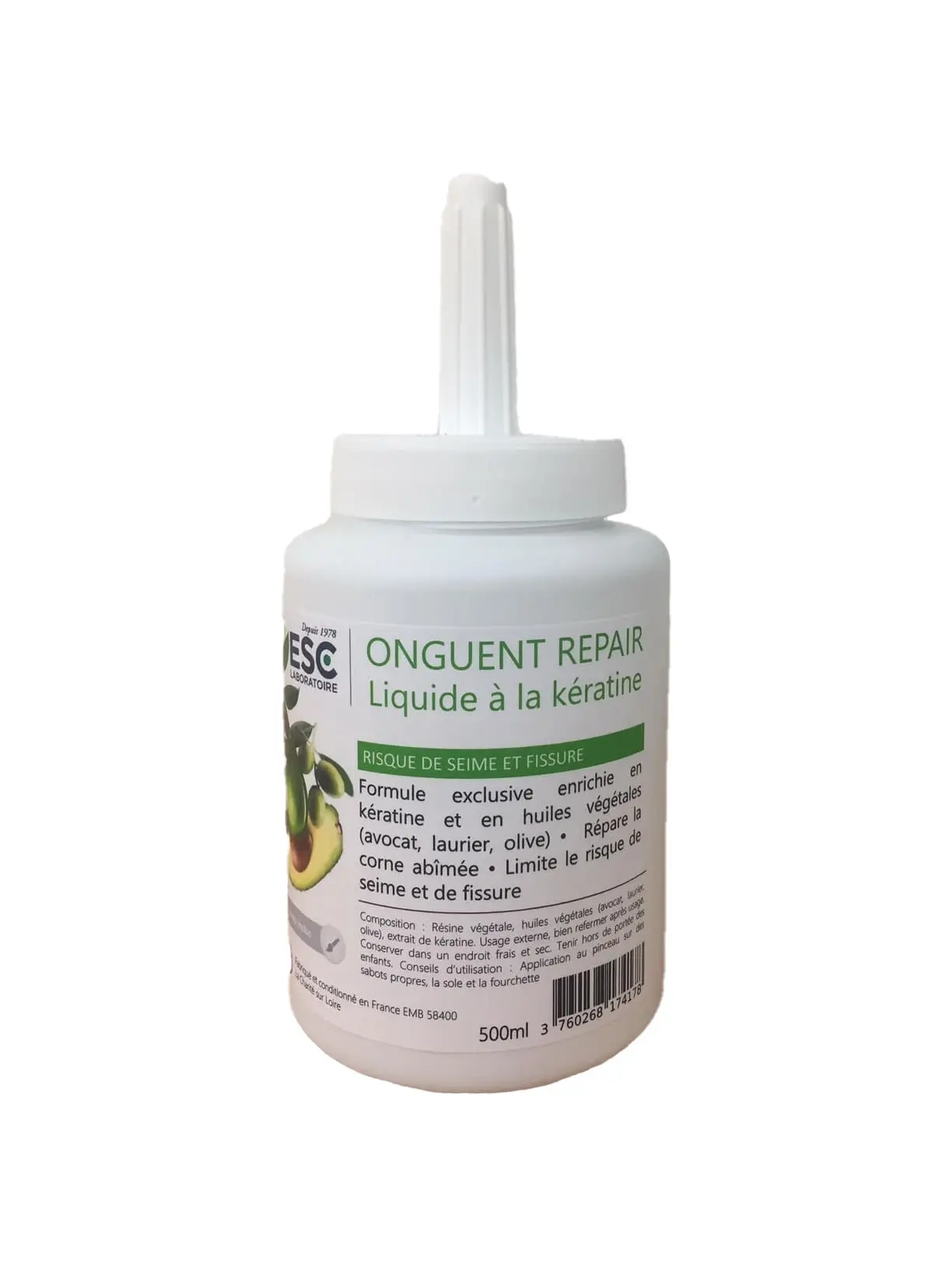 Onguent Repair Liquide – Corne cassante et fissures – A base d’huiles végétales et enrichi à la kératine