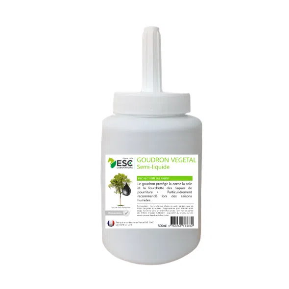 [3760268173782] GOUDRON VEGETAL ORIGINE FRANCE – Protection de la corne – Pinceau inclus