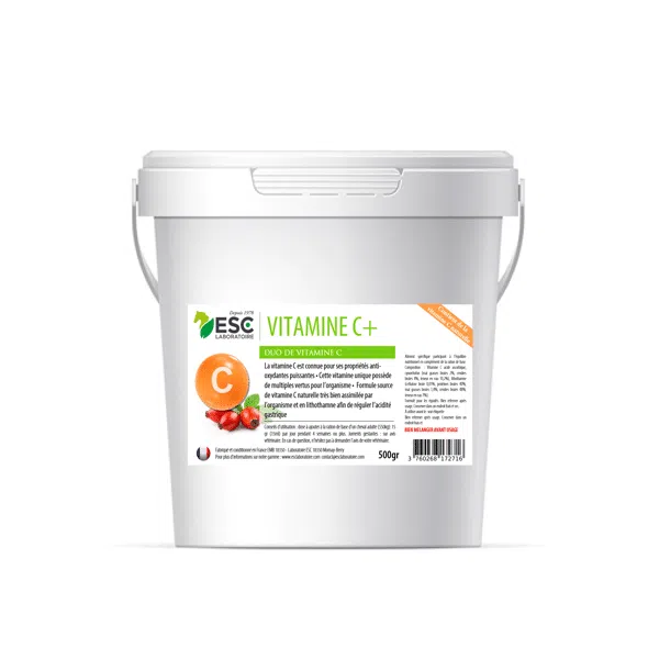 [3760268172716] VITAMINE C+ – Soutien de l’effort du cheval – Contient de la vitamine C naturelle