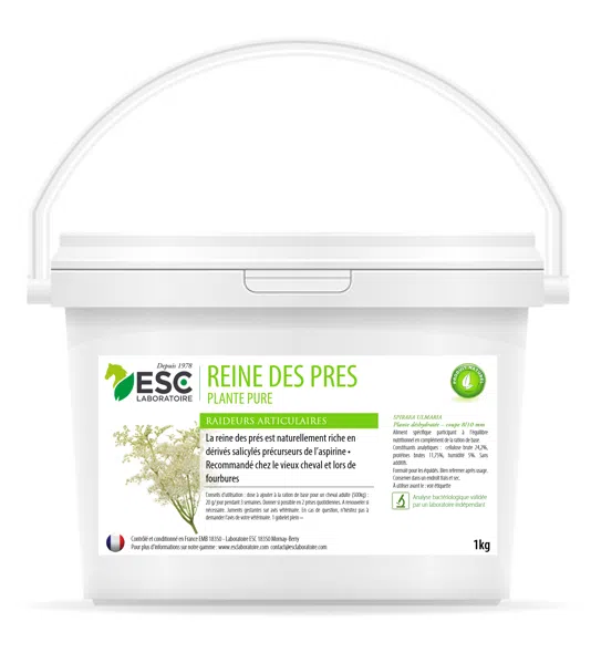 [3760268171207] REINE DES PRÉS – Raideur articulaire et inconfort du cheval – Plante pure