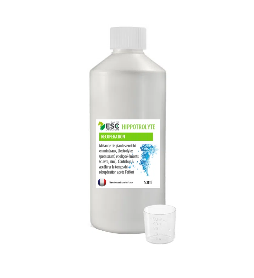 HIPPOTROLYTE – Réhydratation cheval – Complément liquide source d'électrolytes