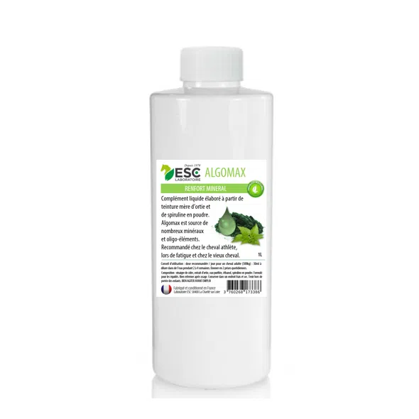 ALGOMAX – Fortifiant à base de spiruline – Cheval fatigué, perte de forme