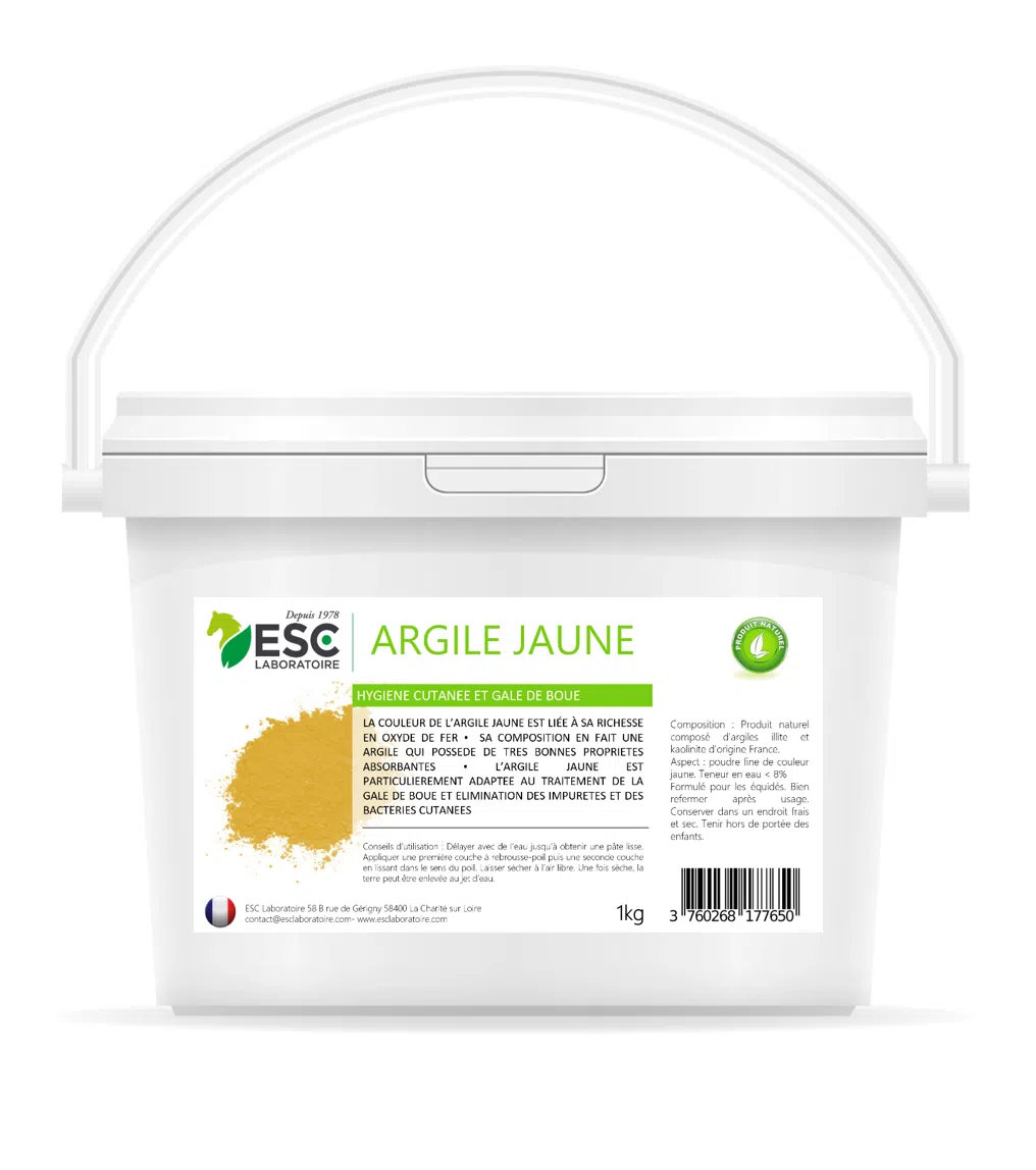 ARGILE JAUNE – Hygiène de la peau en environnements humides
