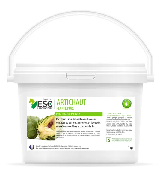 ARTICHAUT – Source de fibres et drainage du cheval – Plante pure