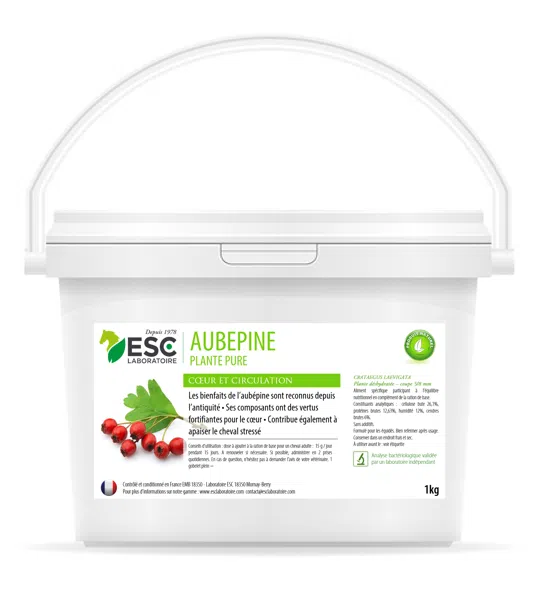 AUBÉPINE — Renforcement cardiaque cheval (plante pure)