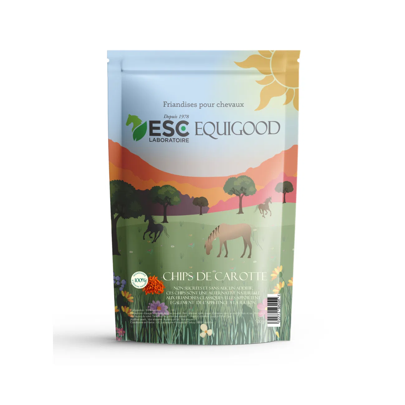 CARROT CHIPS Cheval – Sugar-free et natural friandises