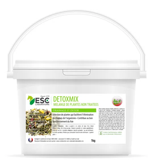 DETOXMIX – Drainage et détox du cheval – Mélange de plantes